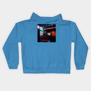 Cyberpunk Tokyo Ramen Shop Kids Hoodie